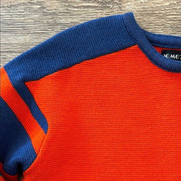 Demetre Men's Size Medium Ski Sweater Pure Virgin Wool Vintage Cool Retro Style - Picture 4 of 13